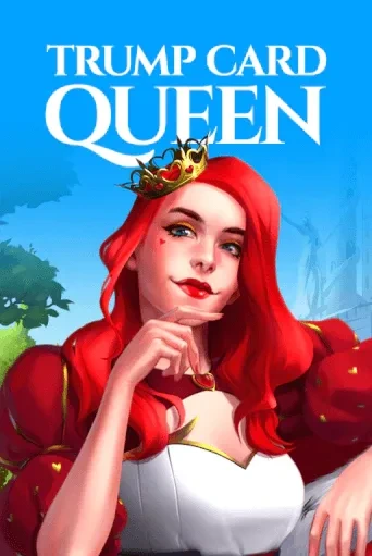 Trump Card Queen – reine rousse en robe rouge
